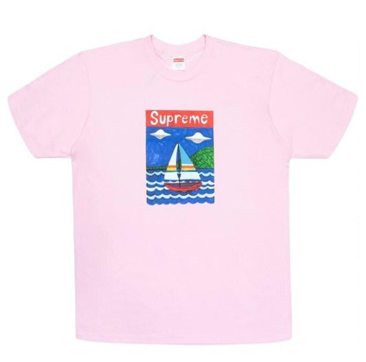 SS20 Supreme Sailboat Tee Light Pink Size M