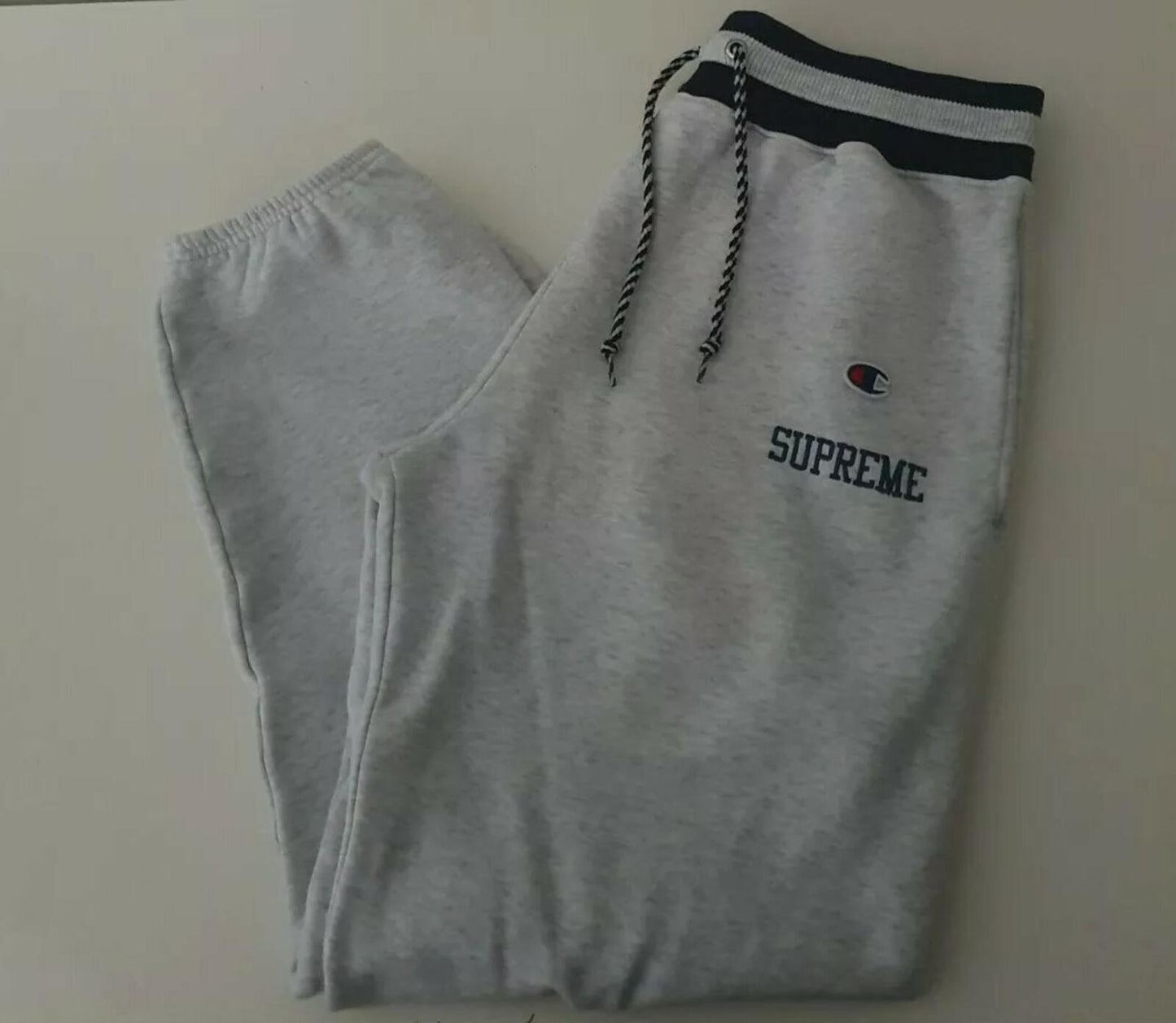 SS15 Supreme Champion Sweatpant size M but they fit smaller S small pants grey