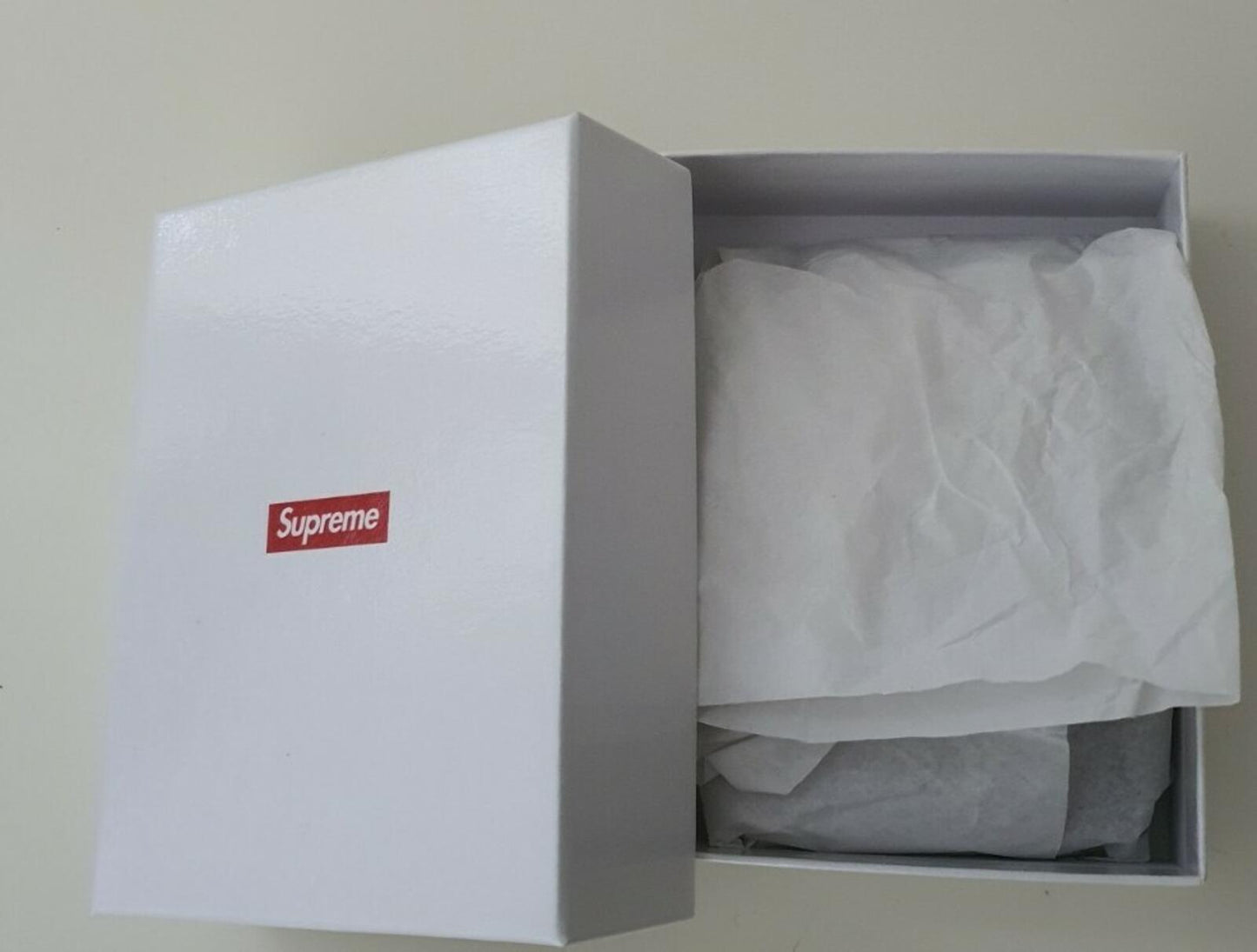 FW18 Supreme leather black ID holder small box logo wallet New Accessory