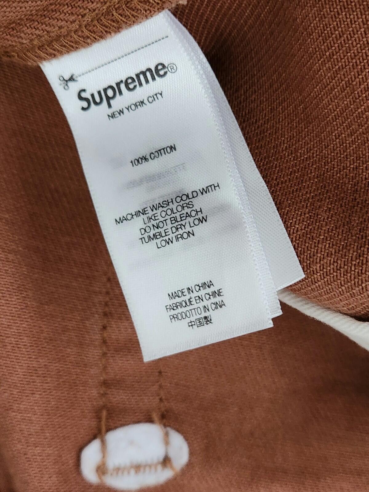SS24 Supreme Regular Jean Brown Size 32 W32 L32