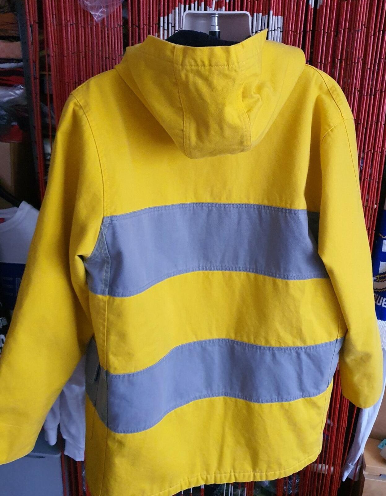FW14 Supreme Firemans coat Yellow Jacket size XL fire Very rare New with tag
