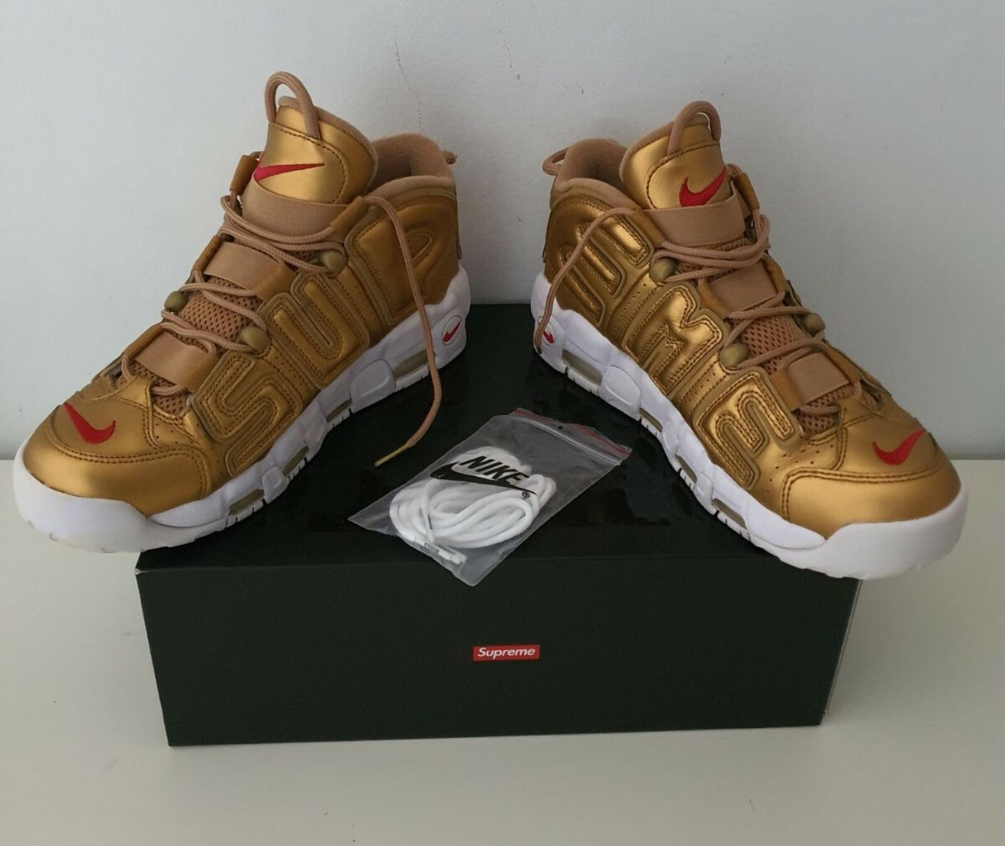 SS17 Supreme x Nike Air More Uptempo Suptempo UK 7.5 US 8.5 EUR 42 lot Trainers