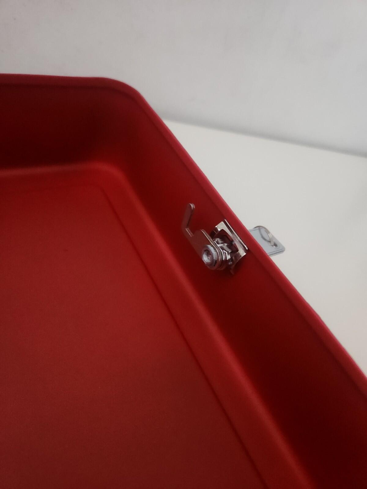 FW17 Supreme lock box red metal 2 keys Accessory Storage Red Powder Coated Iron