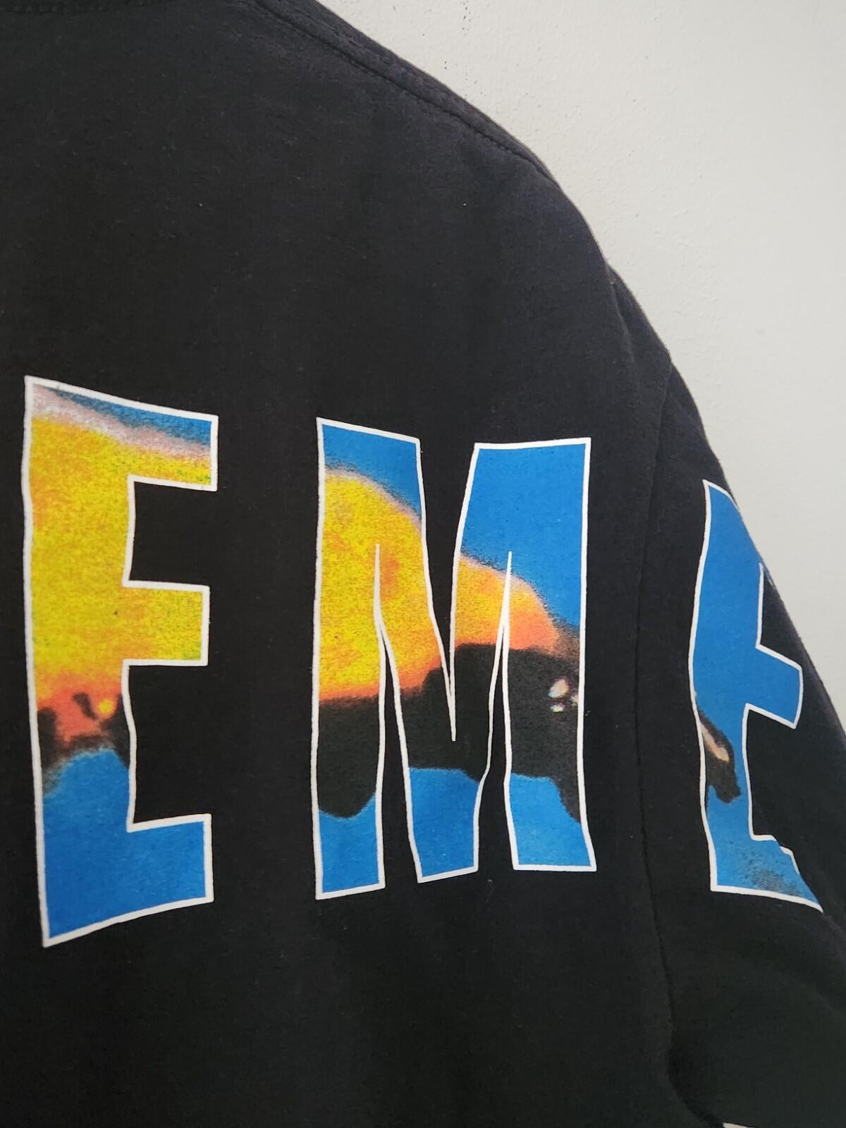 FW17 Supreme Crash Tee Black T-shirt Size M Medium Made In U.S.A