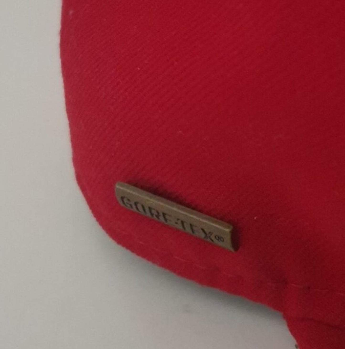 FW13 Supreme GORE-TEX Box Logo New Era Cap Wasserdicht Rot Größe 7 1/4