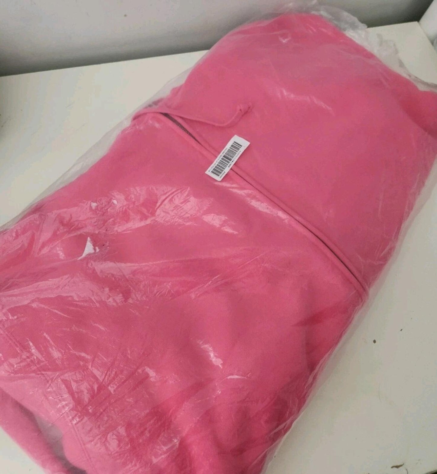 SS25 Supreme Big Logo Zip Up Hooded Sweatshirt Magenta Size L