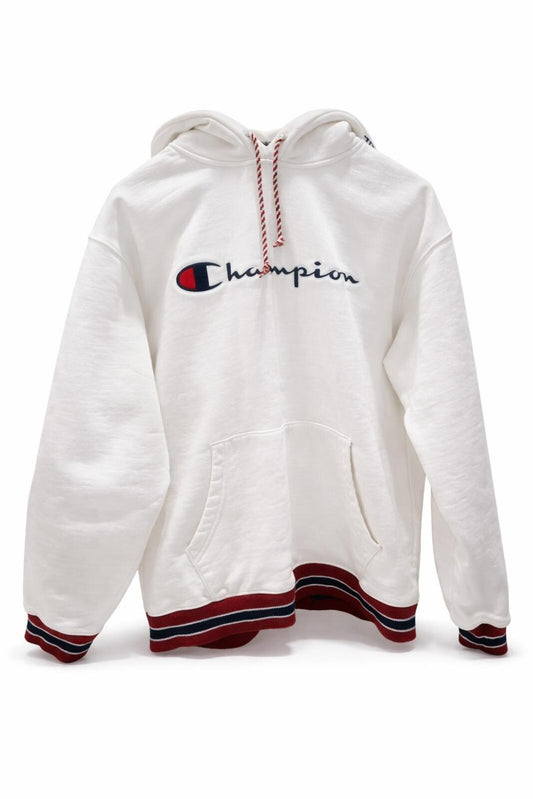 Sudadera con capucha SUPREME x Champion SS15 Blanca Talla L