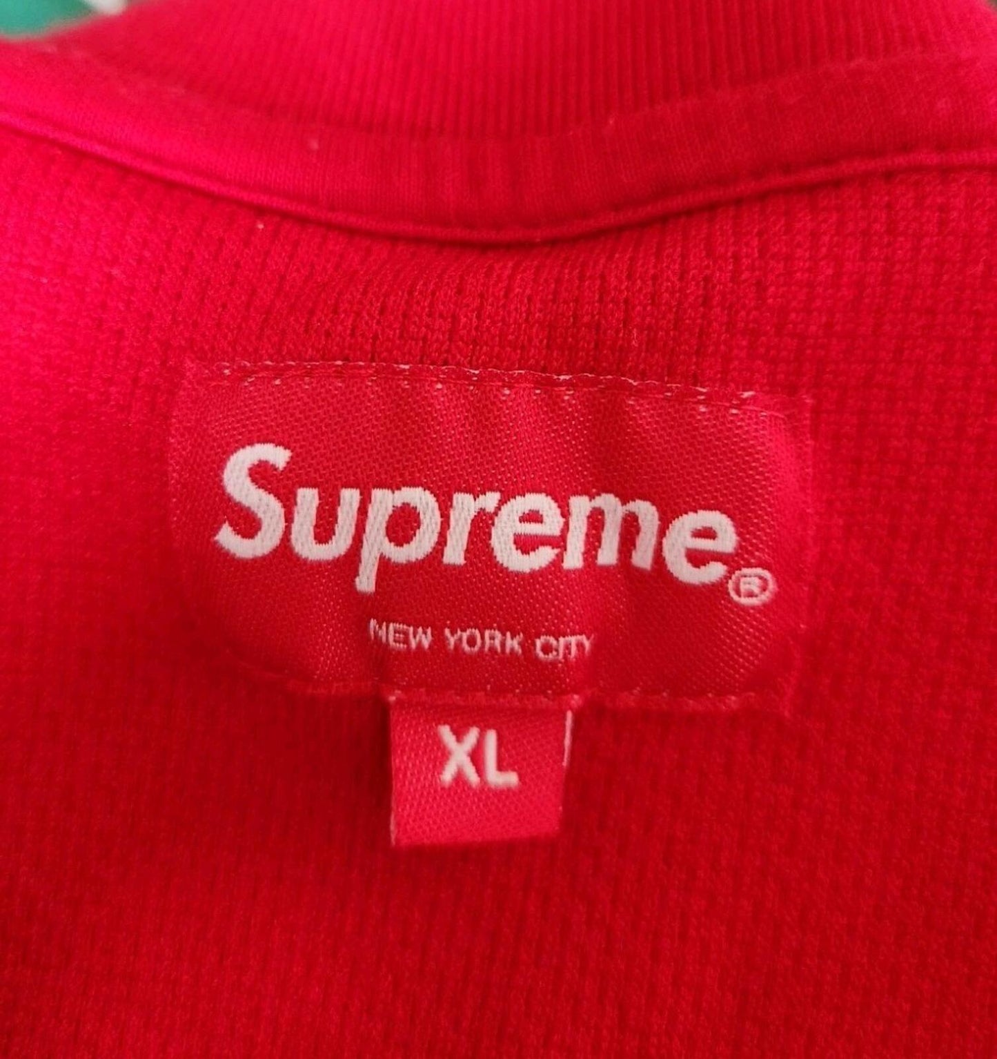 SS19 Supreme Piping Practice S/S Top size XL Grey Red Tee T-shirt short sleeve