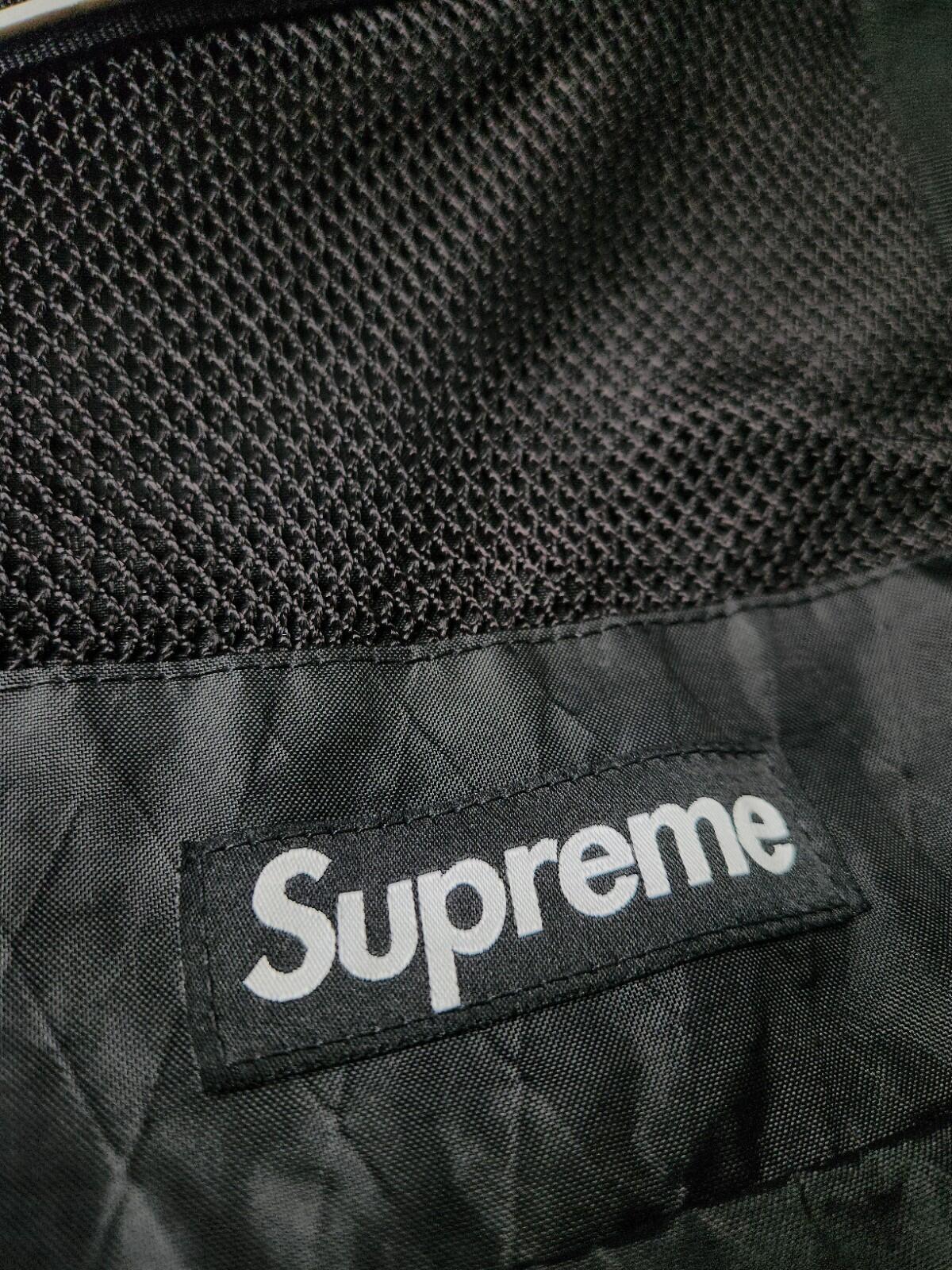 FW23 Supreme Tote Bag Water Resistant Reflective Logo Black 20L Duffle