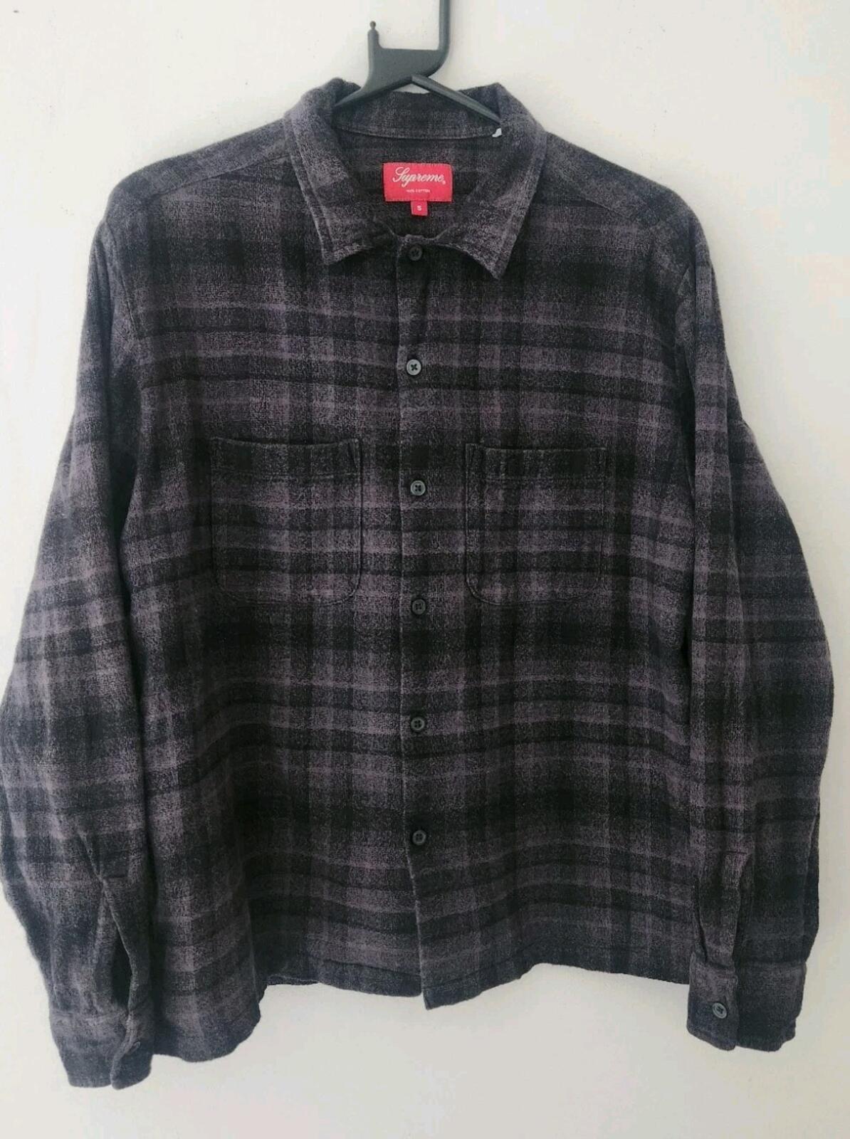 SS21 Supreme Plaid Flannel Shirt size S small long sleeve button up