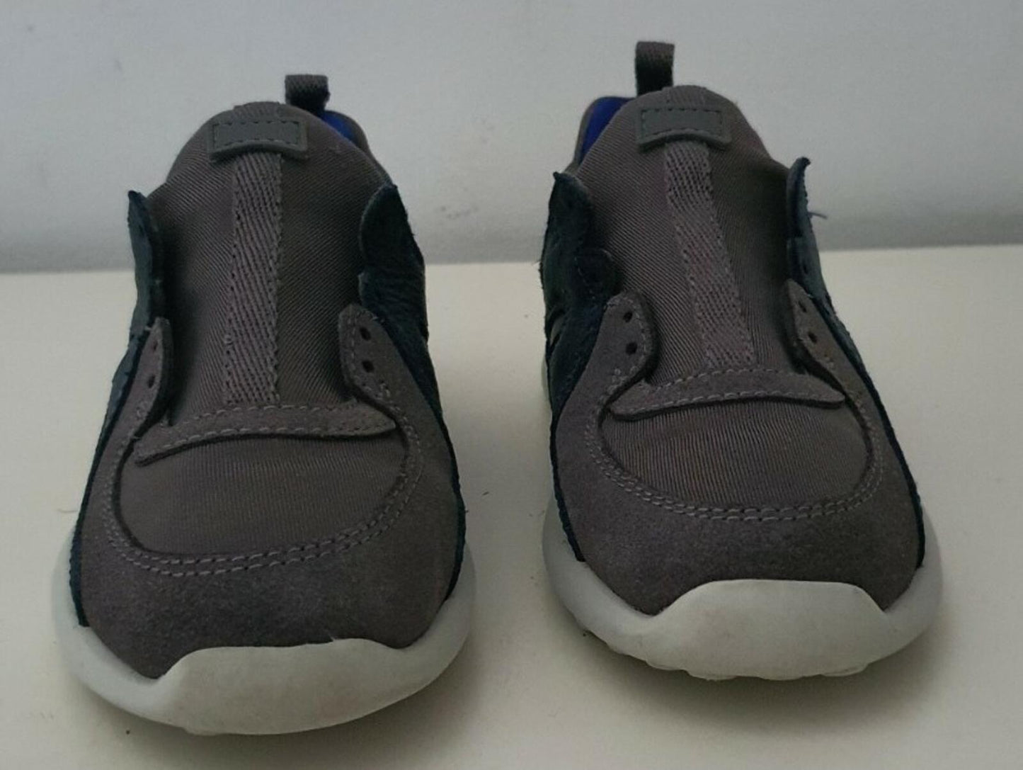 CAMPER RRP $70 kids grey trainers EU 27 UK 9.5 US 10 boys shoes leather