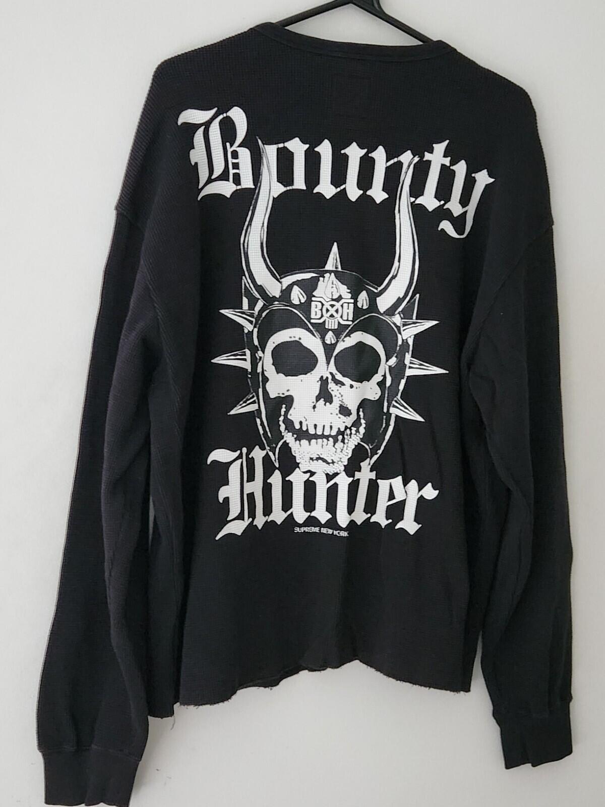 FW23 Supreme x Bounty Hunter Thermal Henley L/S Top size L large Black