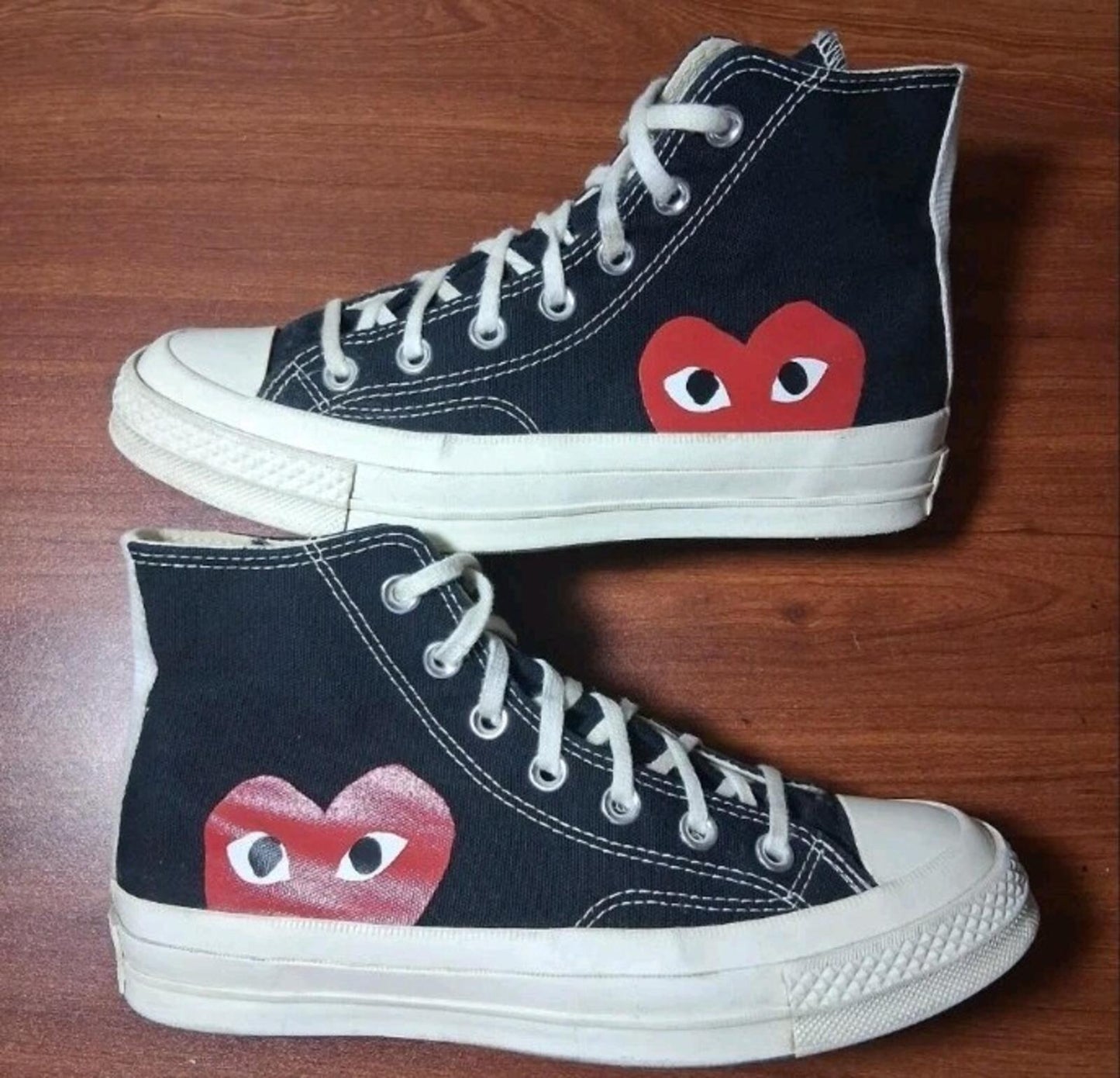 Comme des Garcons PLAY Converse Chuck Logo High Top Trainers £140 UK 5 EU 37.5
