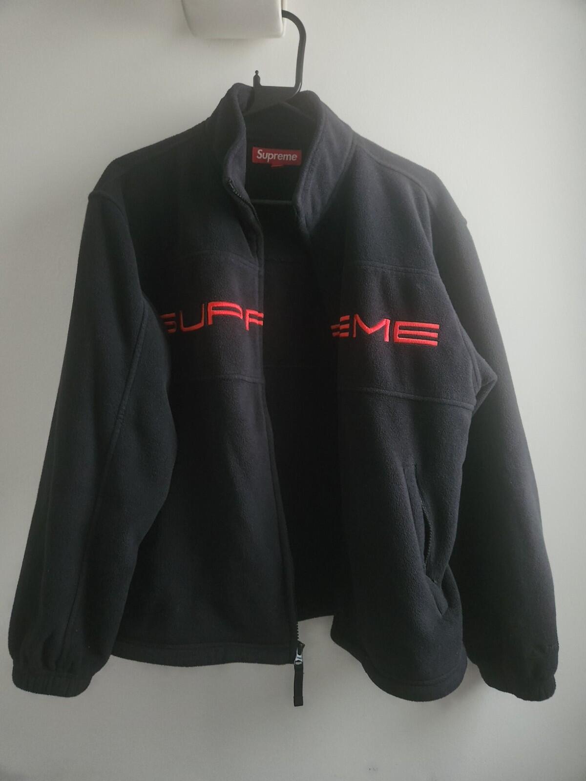 FW23 Supreme Polartec Zip jacket  size M medium black fleece top