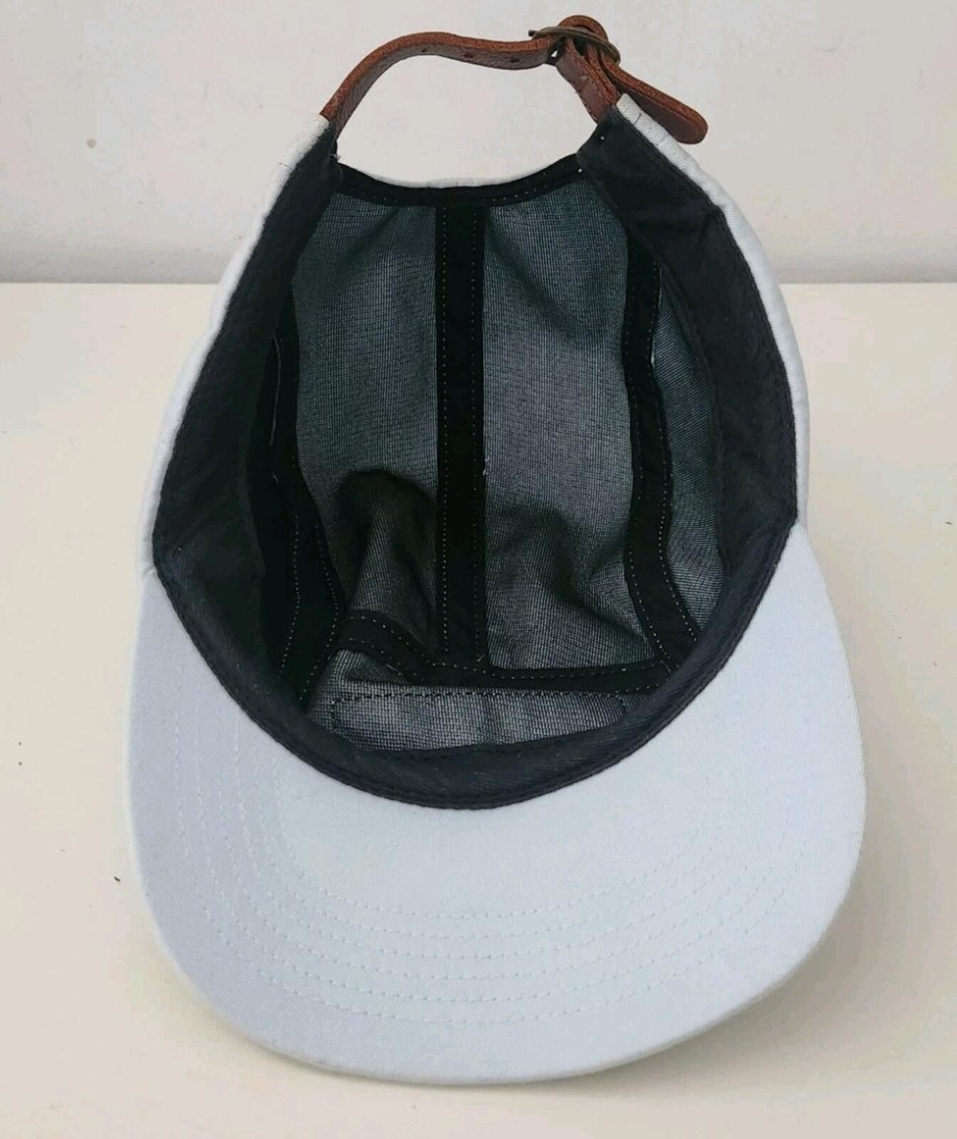 SS15 Supreme Side Zip Twill Camp Cap Hellblau Hut Vintage 2015 Lederriemen