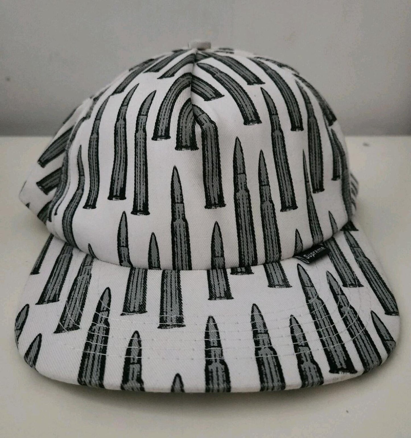 2005 Supreme Bullet 5-panel White White Hat Very Rare Vintage Grail Cap