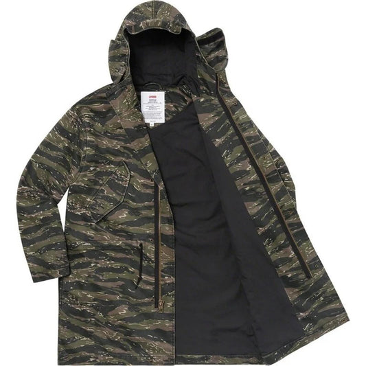 SS21 Supreme Hooded Facemask Parka Tigerstripe Camo Size XL