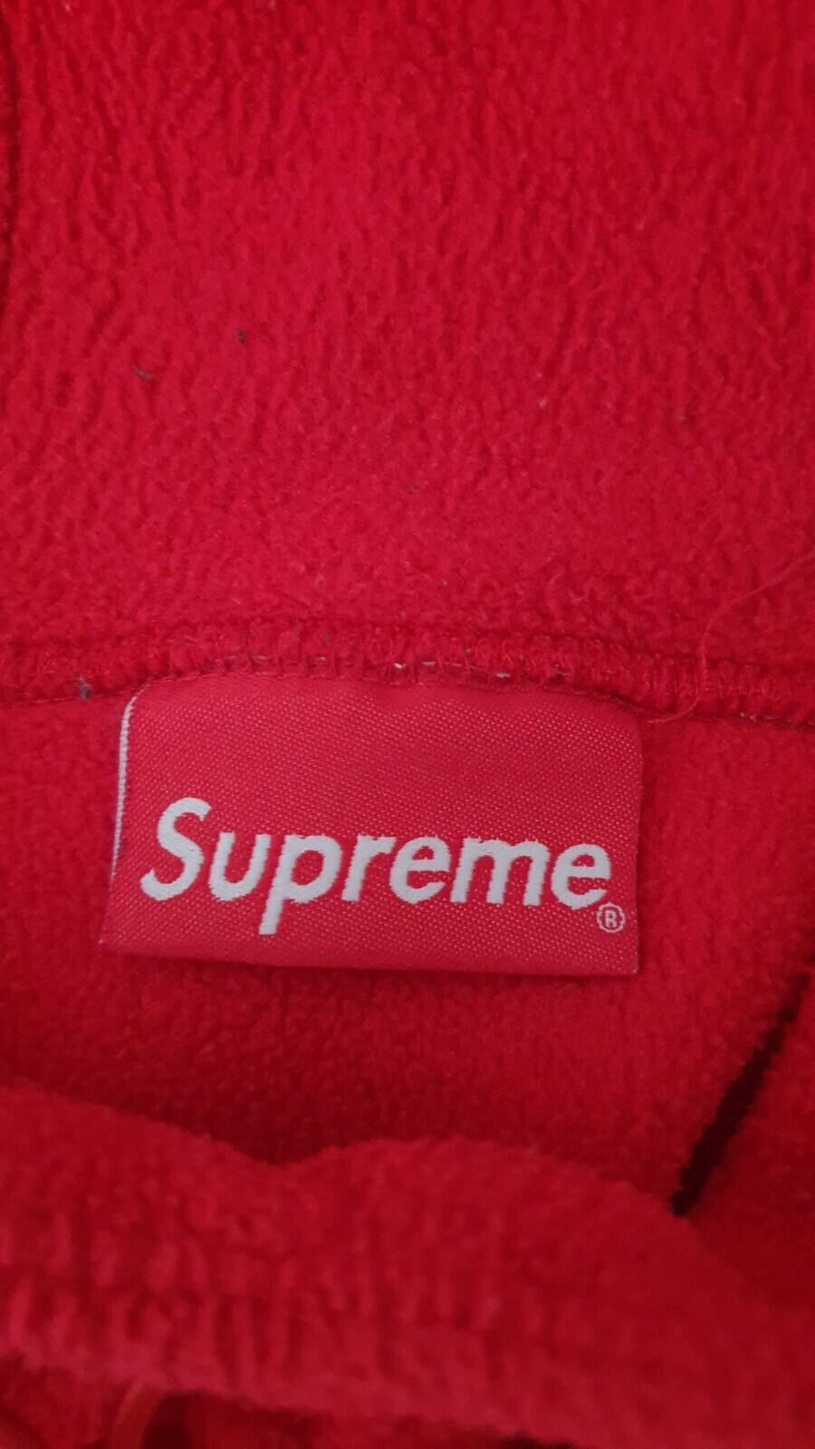 FW20 Supreme Polartec Hooded Sweatshirt Red Size XL