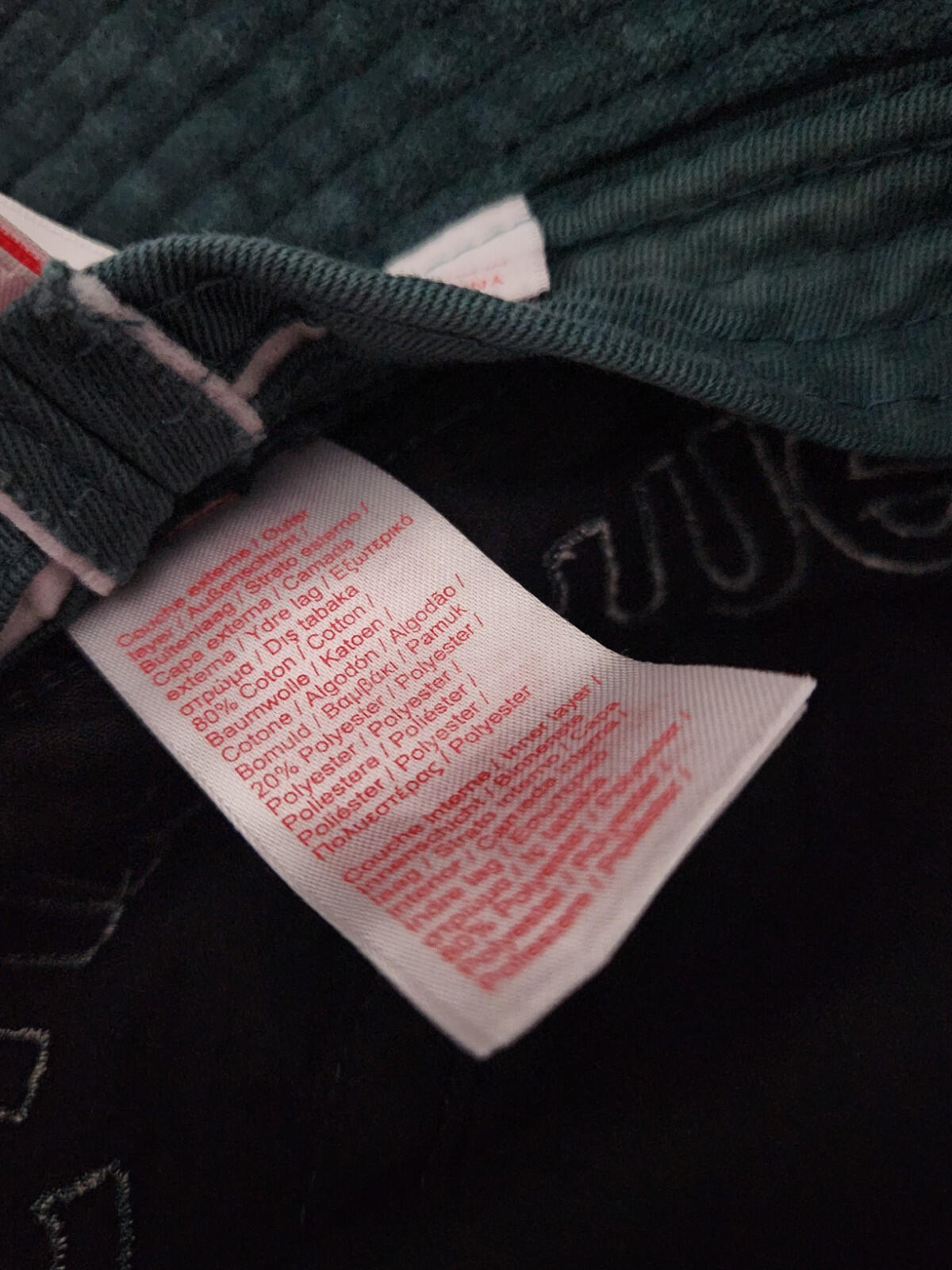 SS18 Supreme x Lacoste Velour crusher size M Medium Teal bucket hat