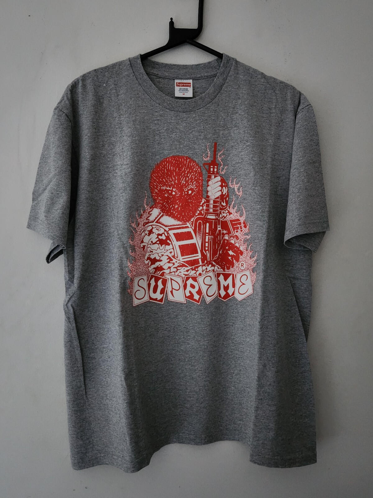 FW19 Supreme Mercenary Tee Gris Jaspeado Talla M