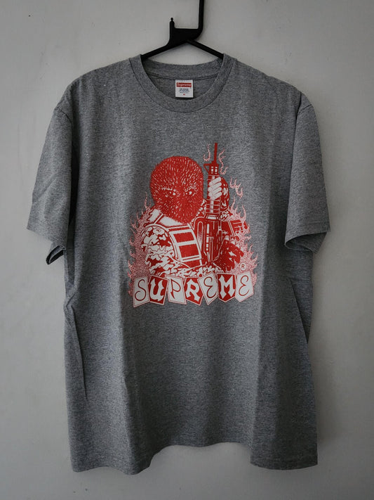 FW19 Supreme Mercenary Tee Gris Jaspeado Talla M