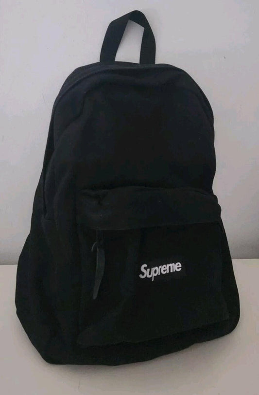 Mochila Supreme Canvas FW20 negra con logo Box de 20 L