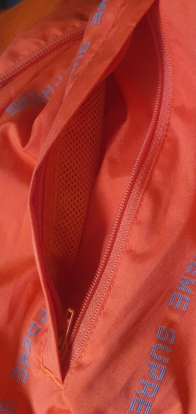 FW18 Supreme Reflective Text Track Jacket Naranja Talla S Resistente al agua
