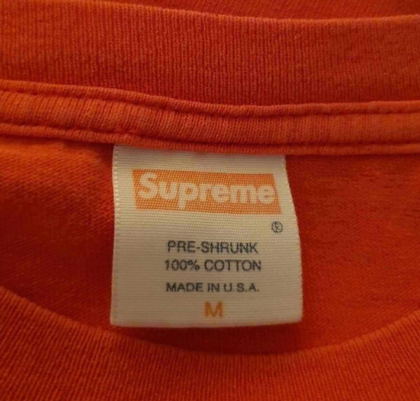 SS01 Supreme Skull and Swords Tee Orange Size M