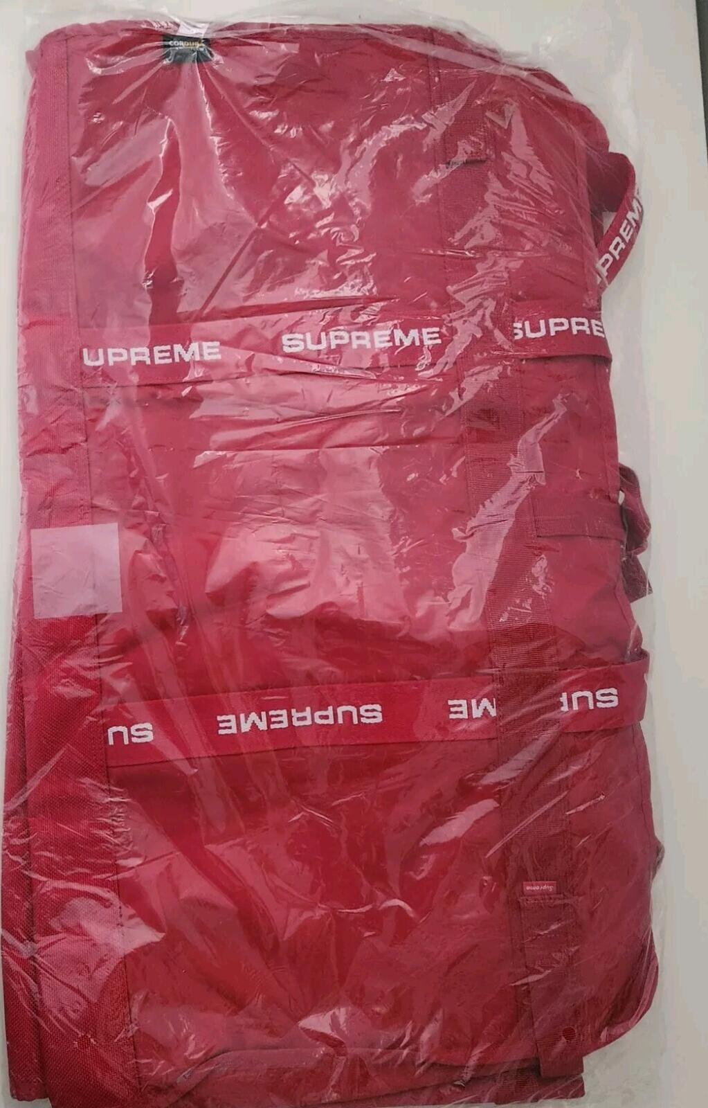 FW22 Supreme Large Haul Tote Red Shopping Bag Duffle New Water Resistant