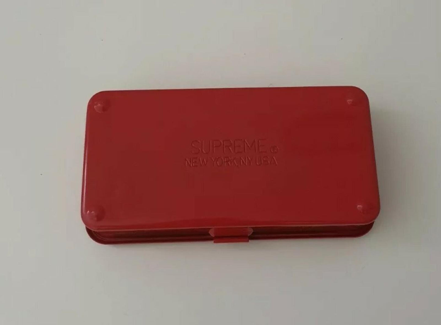 SS13 Supreme large flip top metal box red Rare Accessory Vintage 2013