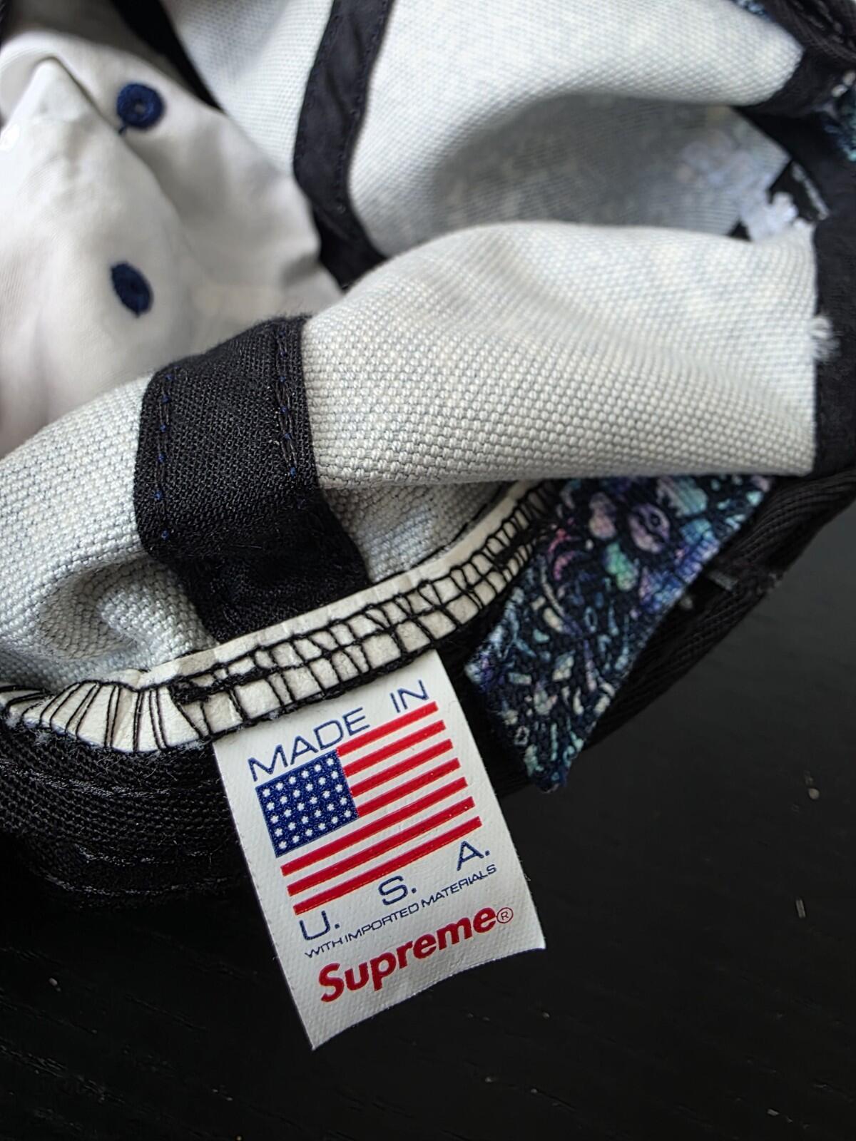 FW21 Supreme Liberty Floral 6-panel Cap Blue