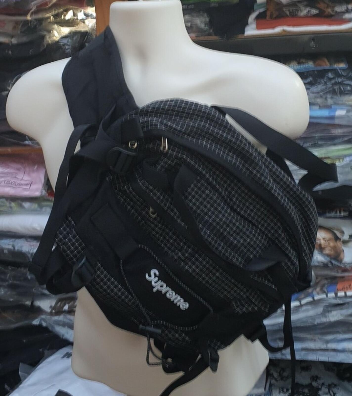FW09 Supreme Mountain Bag Duffle Waist Shoulder Messenger Belt Black