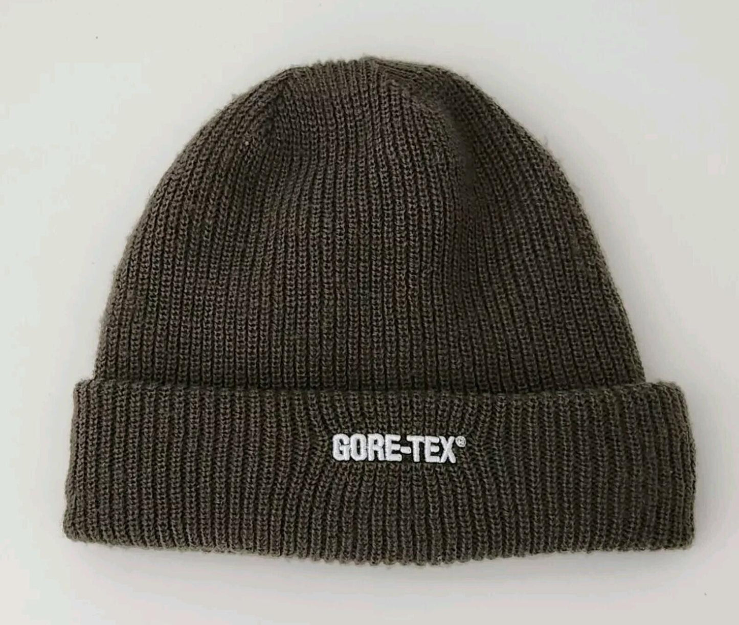 FW18 Supreme GORE-TEX Beanie Olive Waterproof Hat Small Box Logo