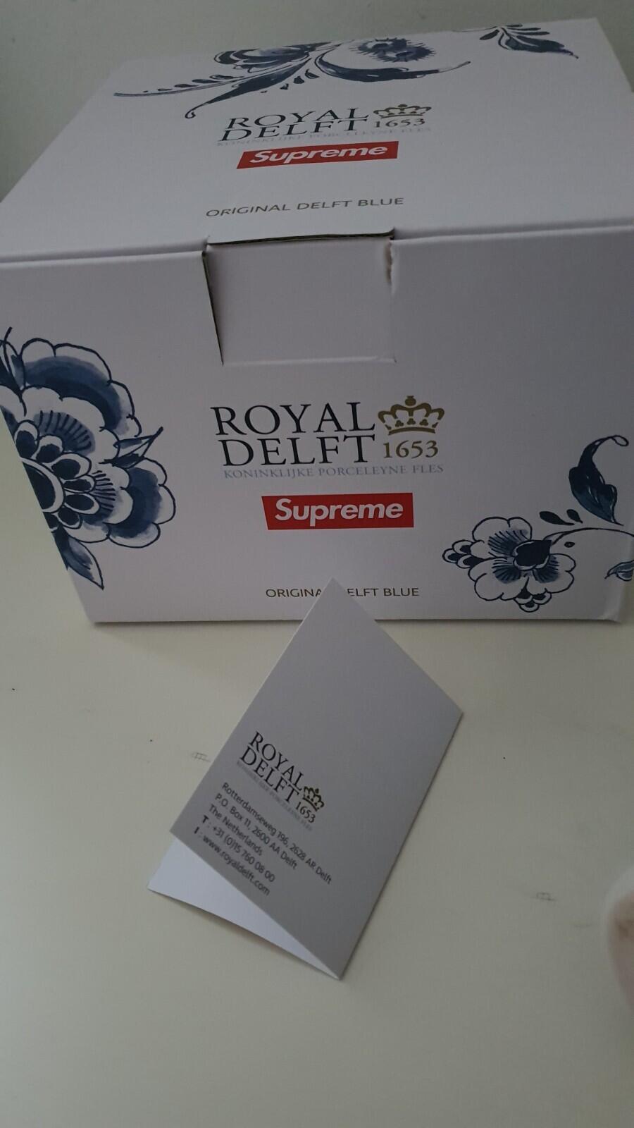 SS21 Supreme Royal Delft 190 Bowery Beer Mug Ceramic