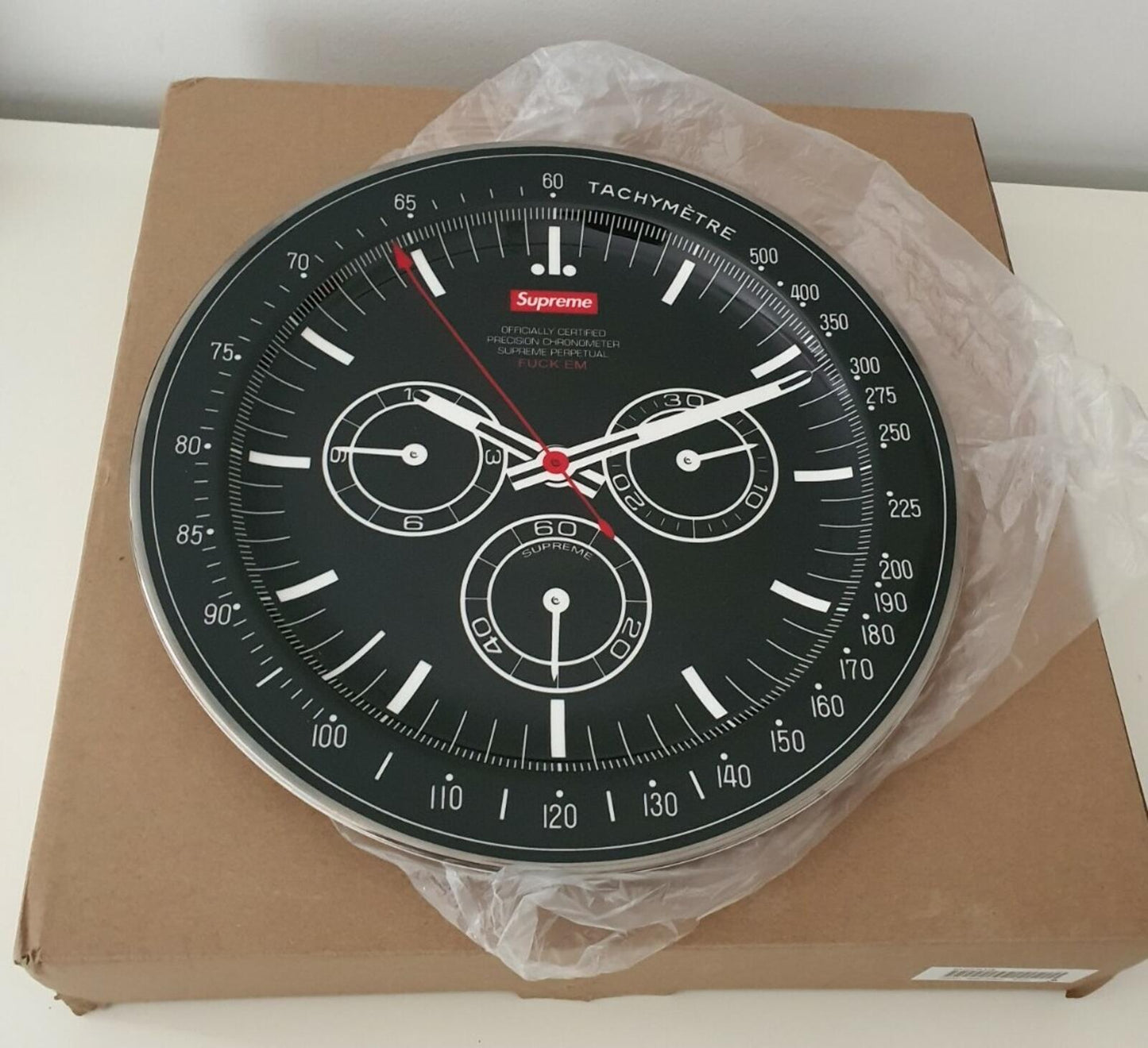 FW20 Supreme Watch porcelain plate black New in original packaging