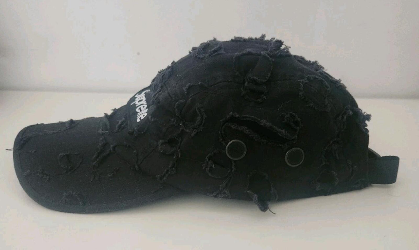FW22 Supreme x Griffin Camp Cap Black Box logo Cotton Hat