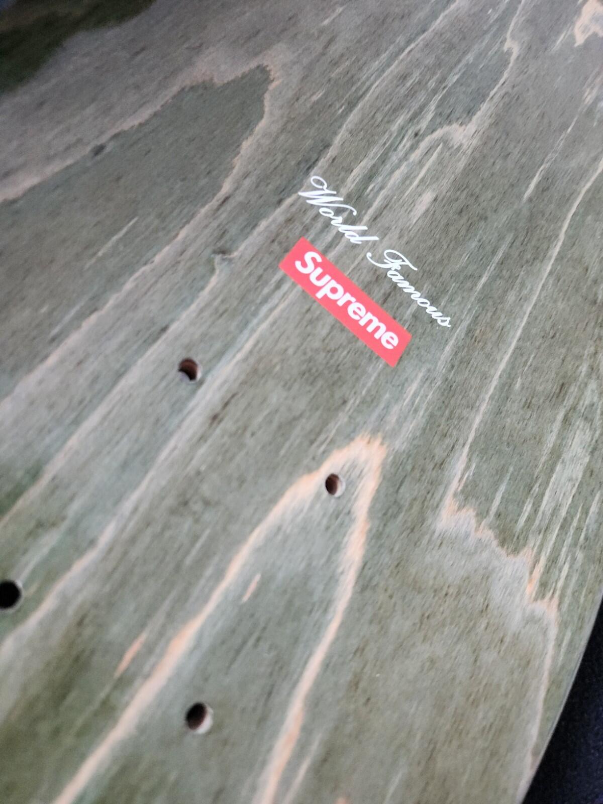 FW17 Supreme Gonz Ramm Skateboard Deck Green Size 8.375" Skate Mark Gonzales