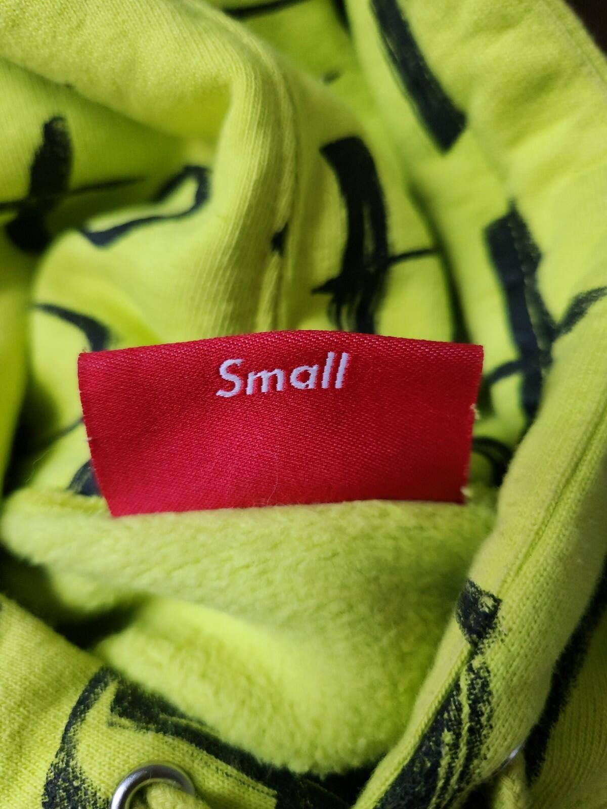 FW20 Supreme Black Ark Kapuzenpullover Leuchtgelb Größe S Small Hoodie