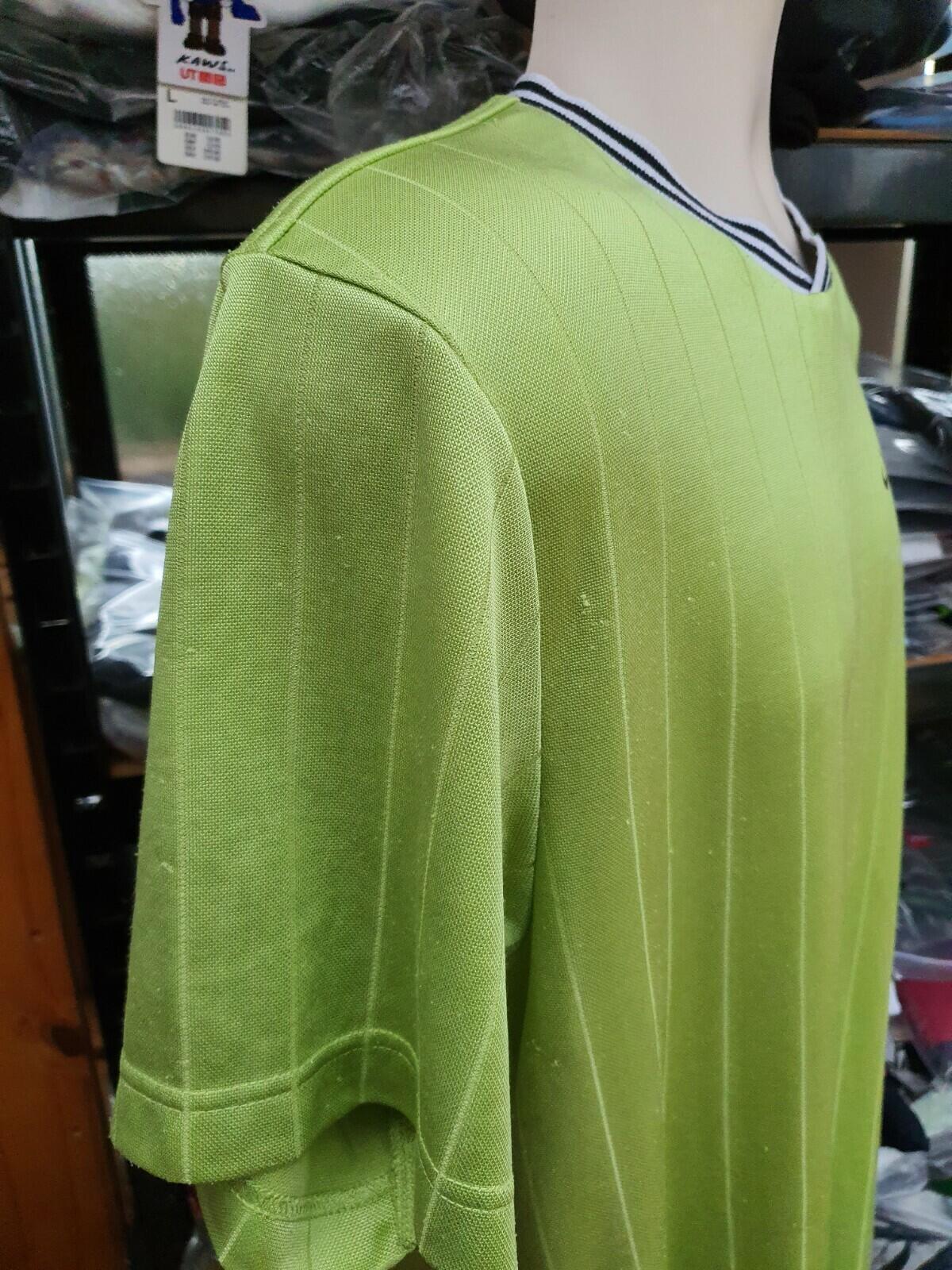 SS14 Supreme Arabic Logo Football Jersey Lime Größe L
