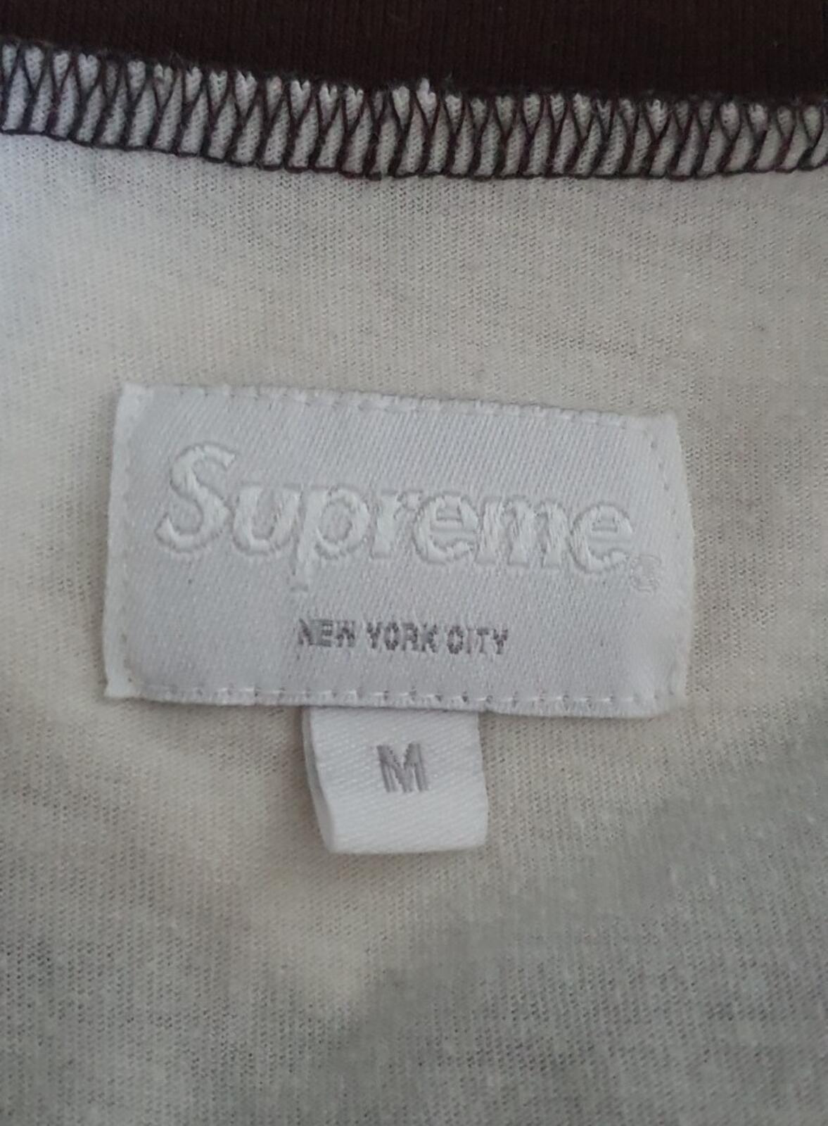 FW17 Supreme Glitter Arc Football Top White Größe M