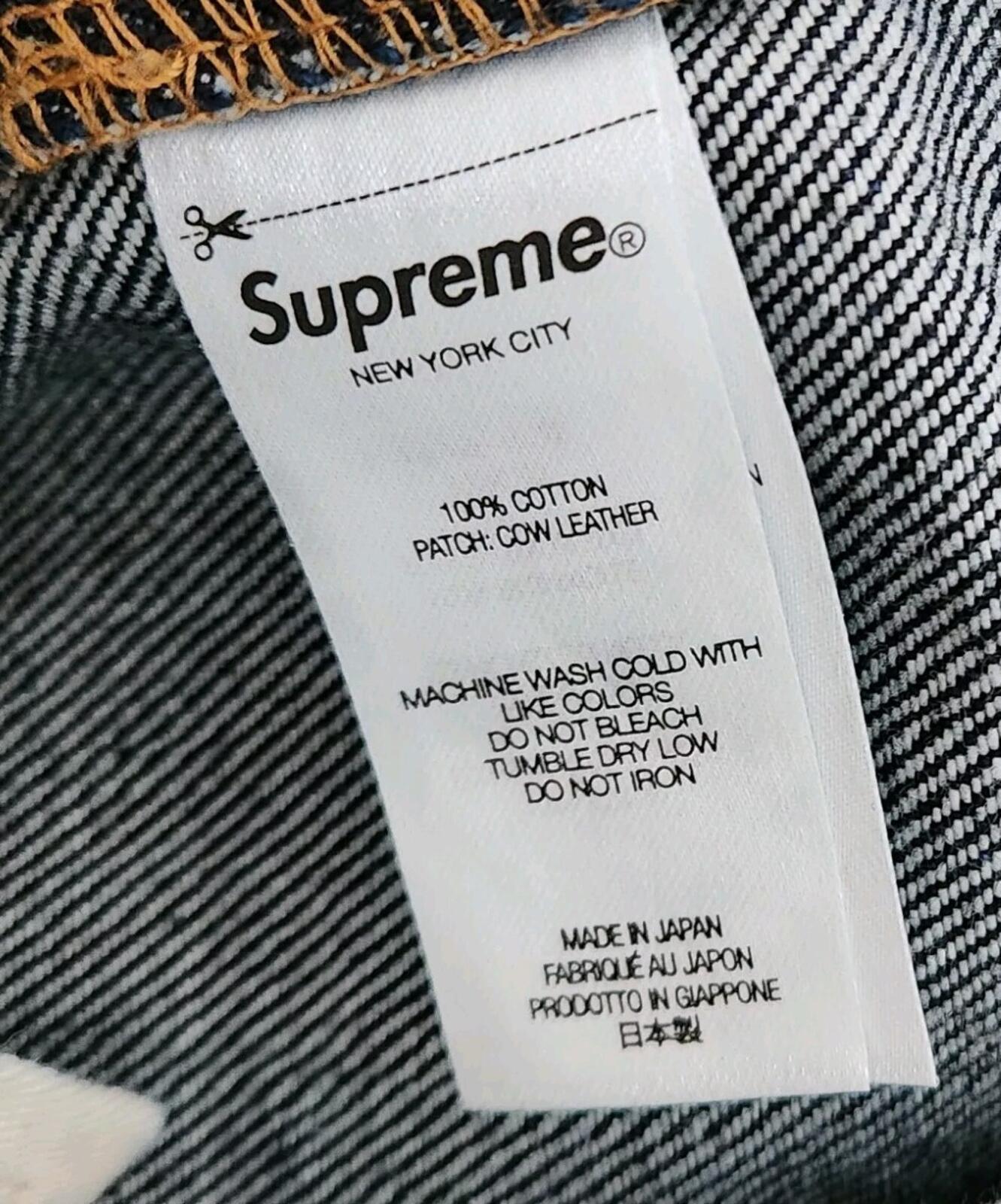 Supreme Indigo Slim Jeans size 32 Jean Made In Japan Trousers W32 L32