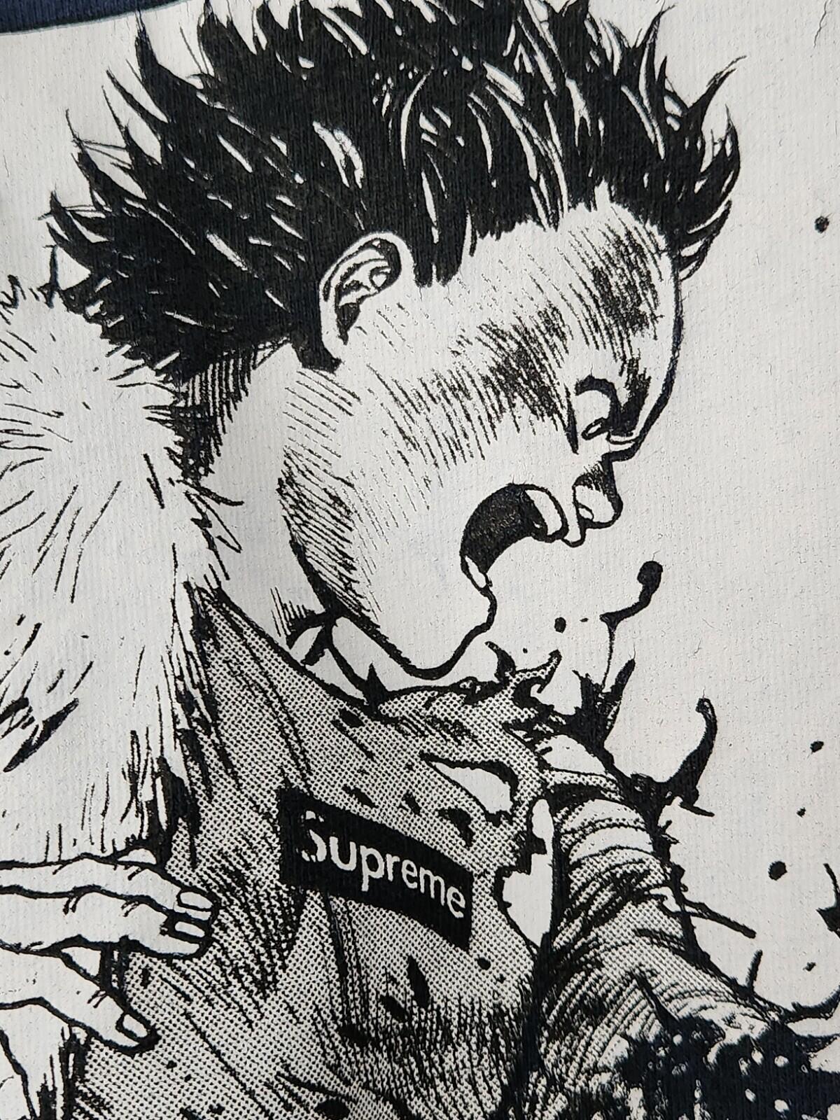 FW17 Supreme x Akira Arm tee size M medium DYED BLUE T-shirt Anime Japanese