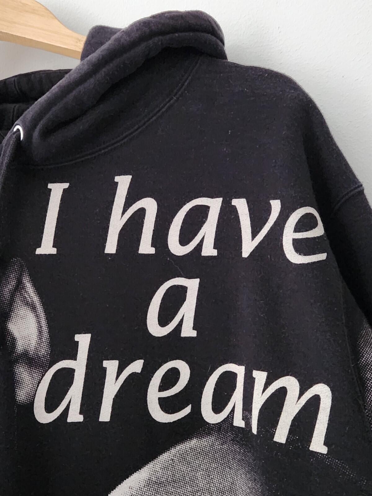 SS18 Supreme MLK black hooded sweatshirt size L Large hoodie Martin Luther King