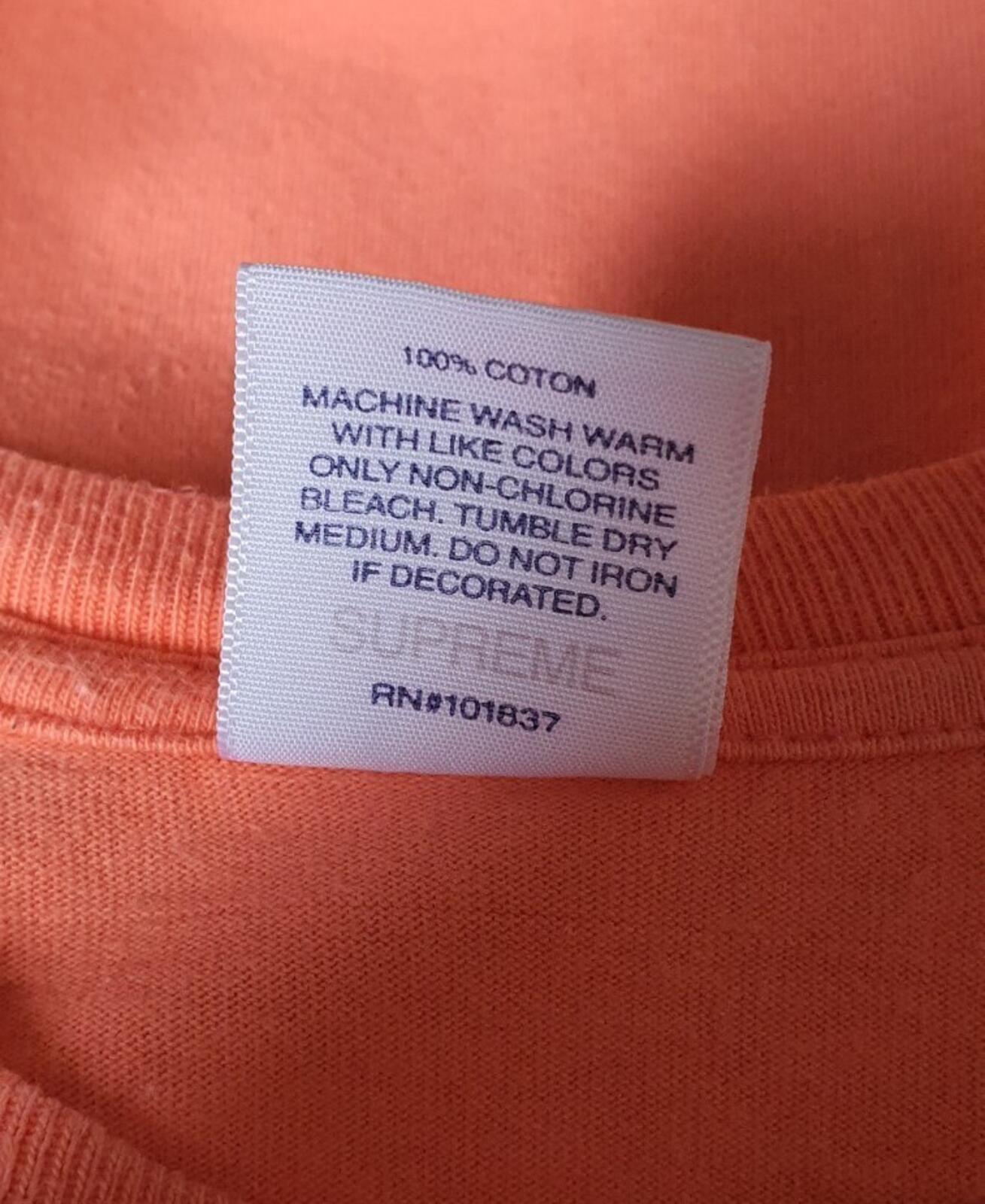 SS19 Supreme Fronts tee orange T-shirt golden grills size M medium