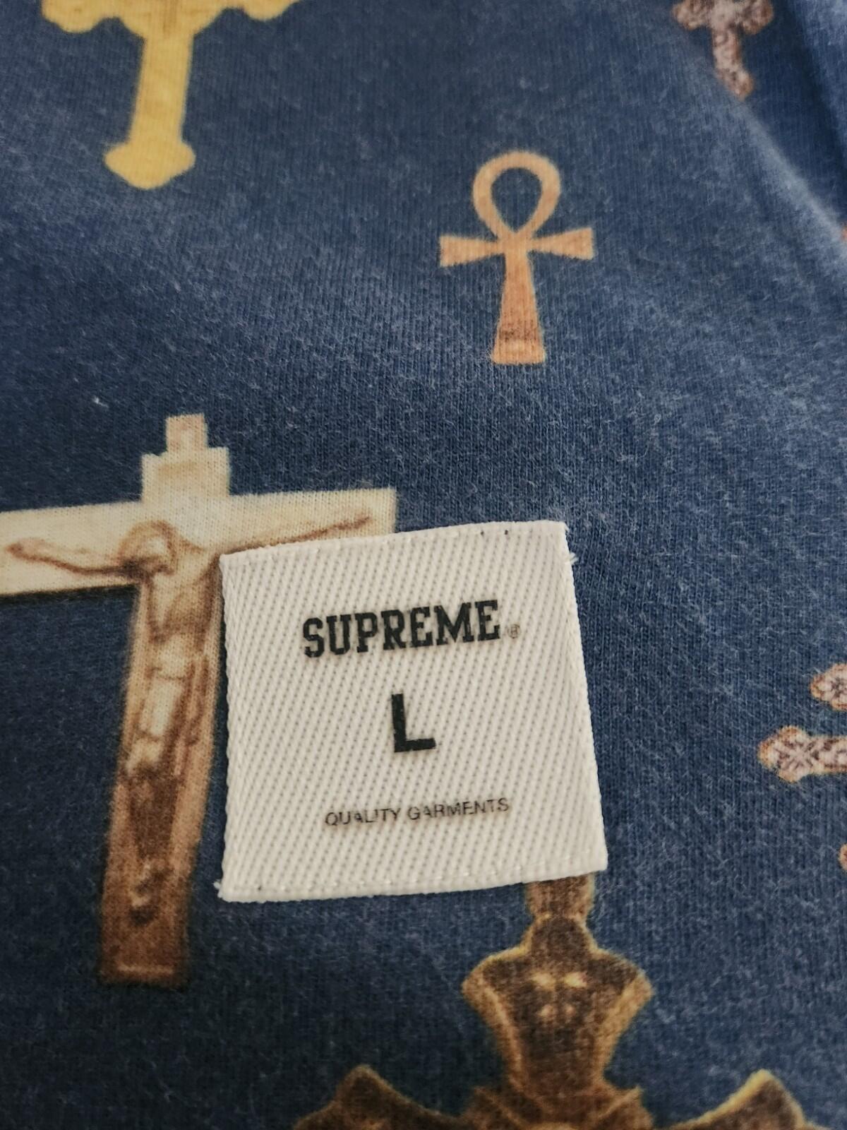 SS13 Supreme Crosses Tee size L large navy T-shirt 2013 vintage rare
