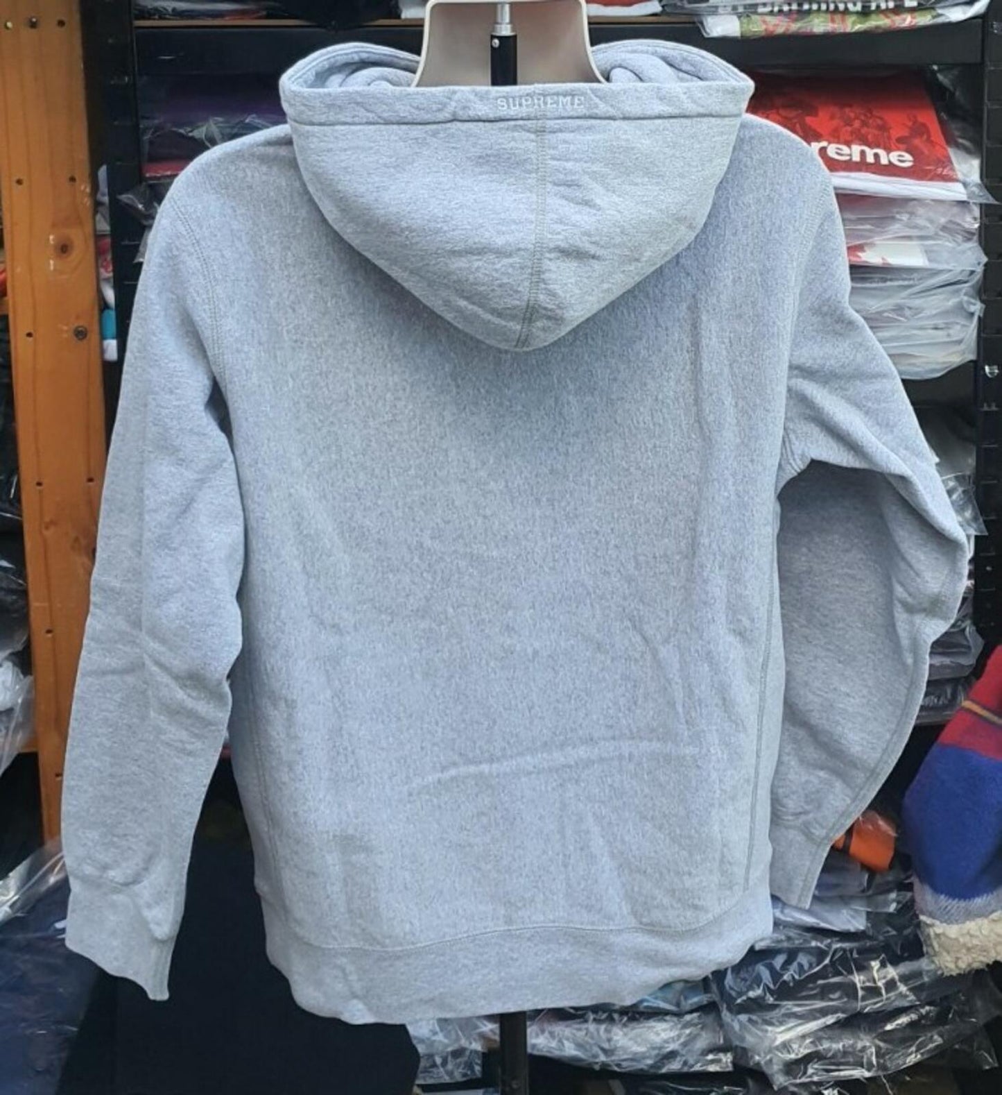 SS20 Supreme S Logo Hooded Sweatshirt  Heather Grey Size M