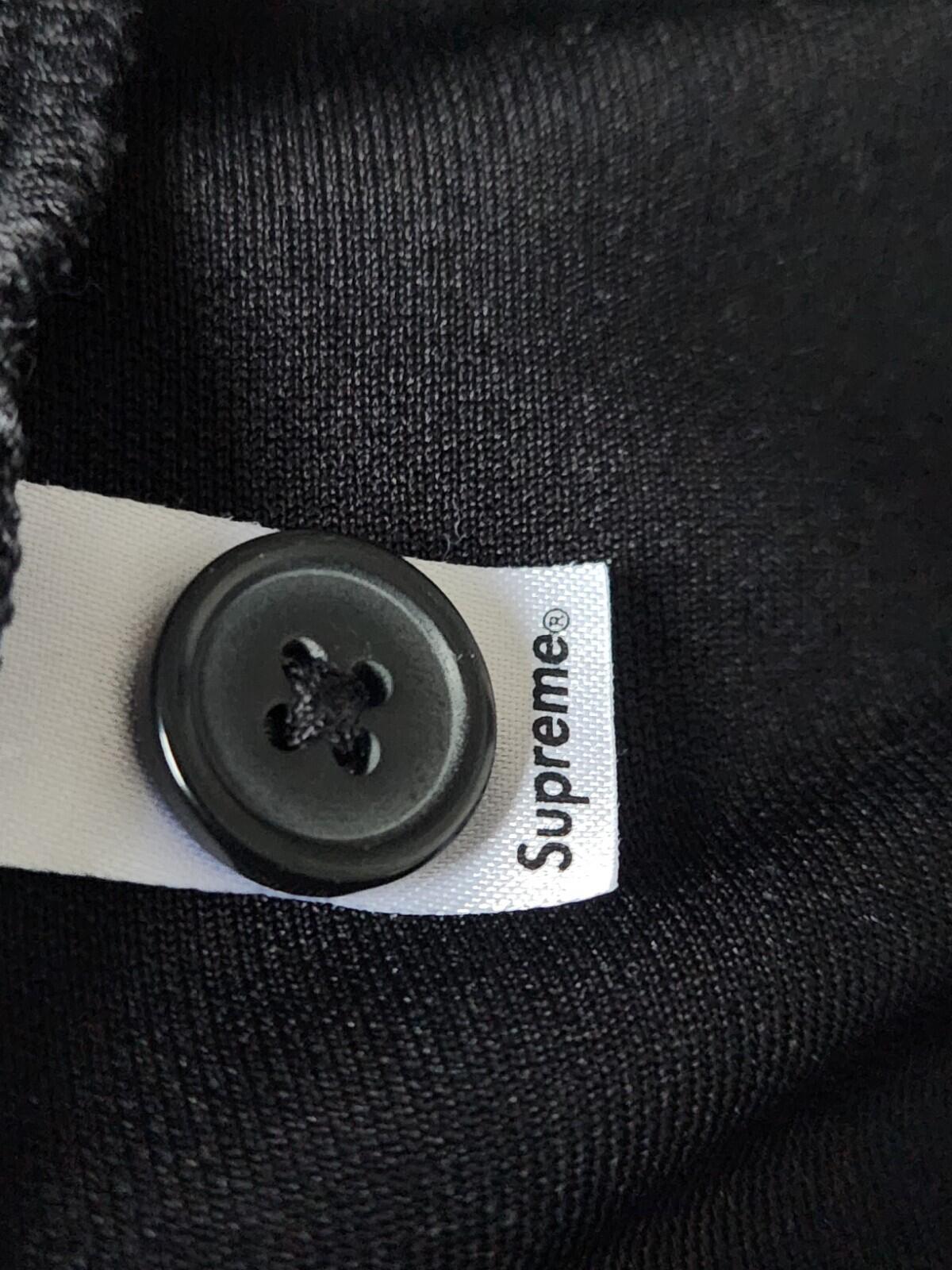 SS22 Supreme Baseball-Trikot Kapuzenpullover Schwarz Größe XL