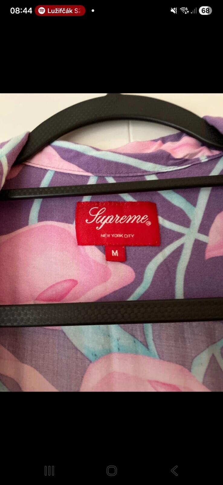 SS18 Supreme Lily Rayon Shirt Purple Size M