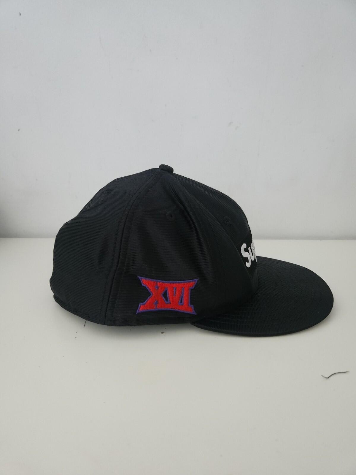 SS16 Supreme Dazzle Box Logo New Era Black Hat Size 7 3/4 ( 61.5cm) Cap