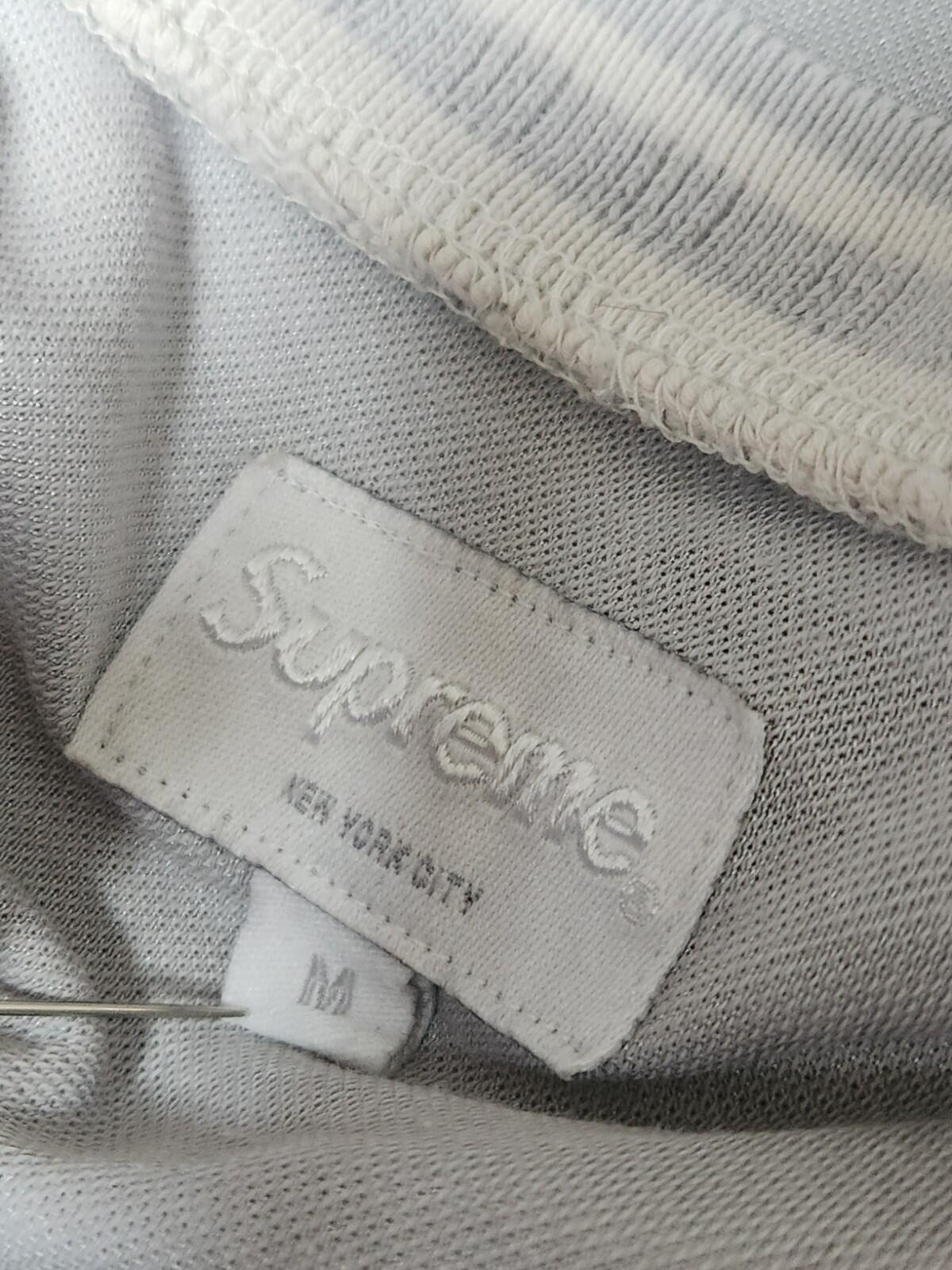 SS16 Supreme Checker Soccer Jersey medium Grey Tee Football T-shirt Bieber